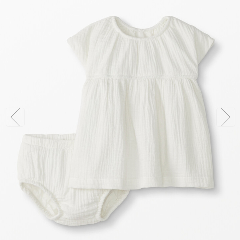 NWT Hanna Andersson Bubbly Woven Dress Set